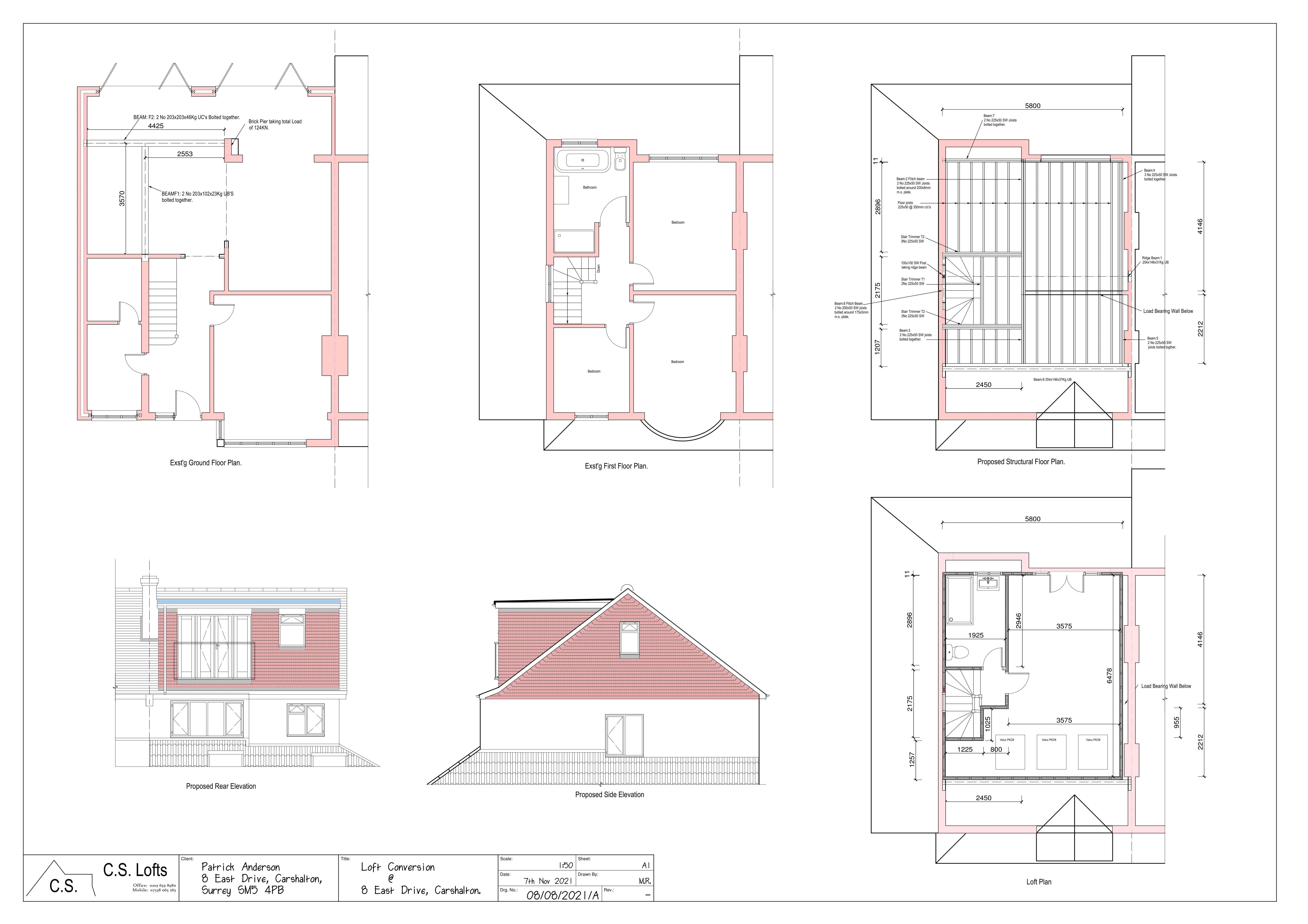 8 EAST DRIVE, LOFT Drw'g A 1